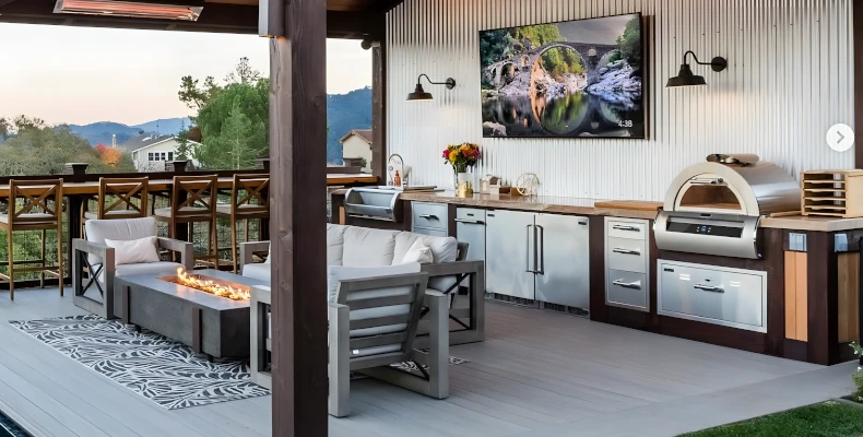 outdoor kitchens
